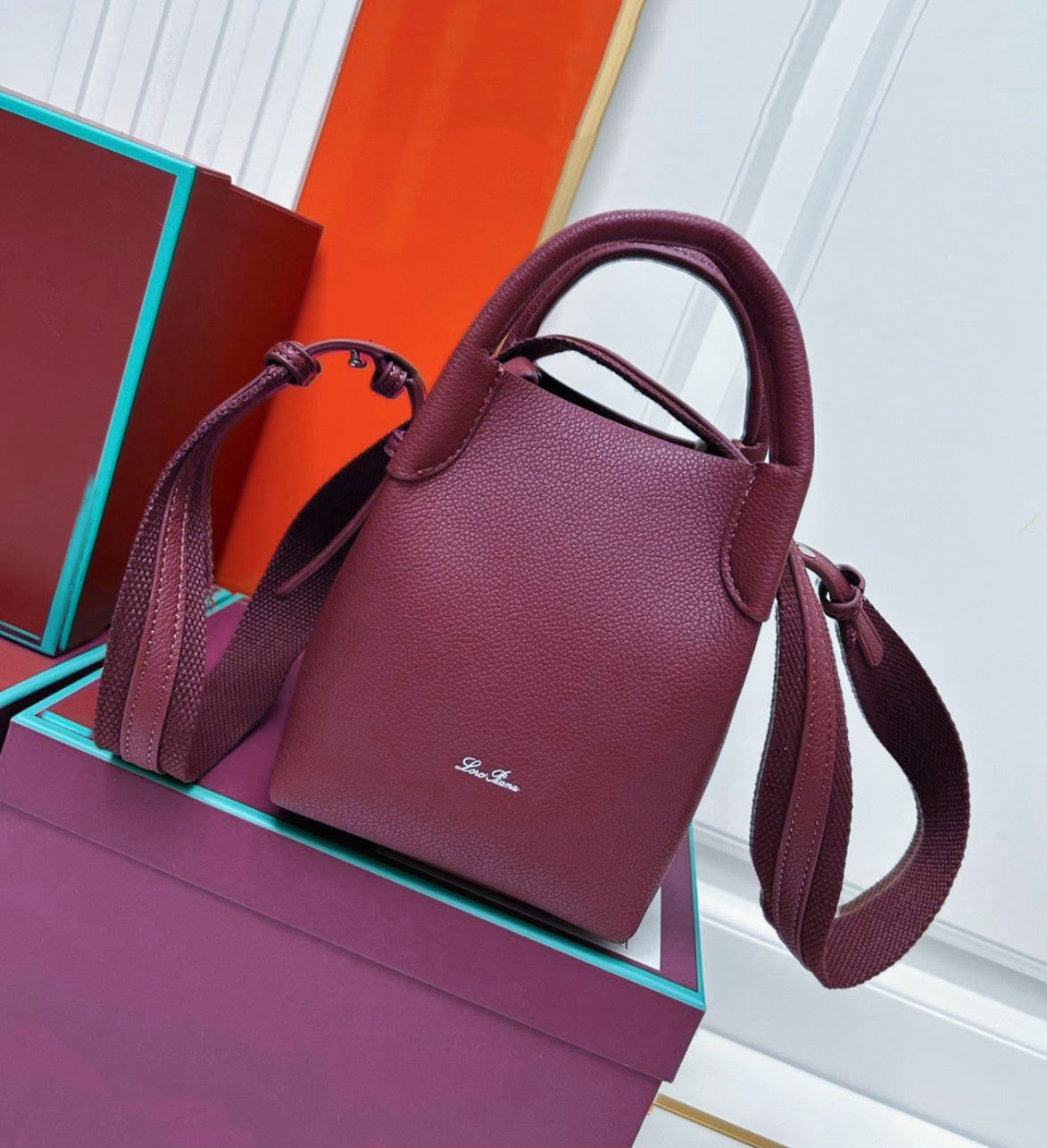 Loro Piana Small Bale Bucket Bag – Luxury Designer Handbag (FAN8964)