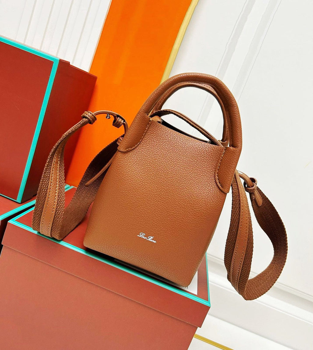 Loro Piana Small Bale Bucket Bag – Luxury Designer Handbag (FAN8964)